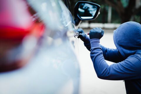 Teilkaskoversicherung - äußeres Bild eines Fahrzeugdiebstahls