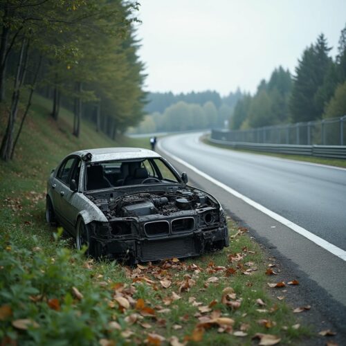 Unfall auf Nürburgring: Auto total beschädigt, Sohn klärt Versicherungsstatus telefonisch